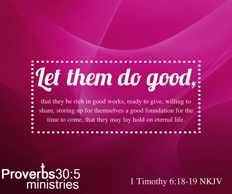 Proverbs30 5 ministries
